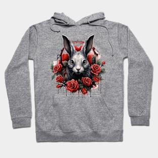 Gothic Rose Rabbit Hoodie